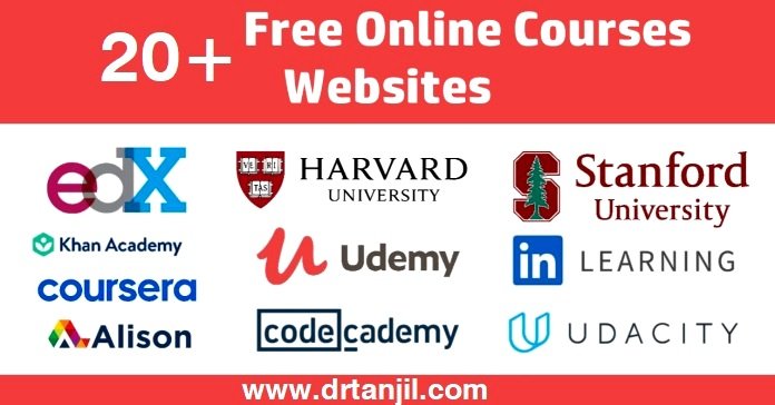 20+ Websites for Free Courses & Certifications